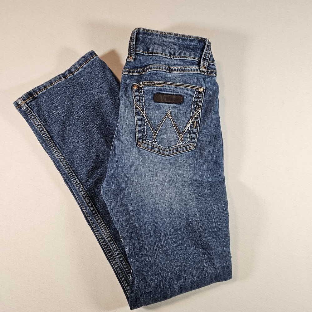 Wrangler Bootcut Jeans 11x32 Women's Cowgirl Westernwear‎ Medium Wash Blue
